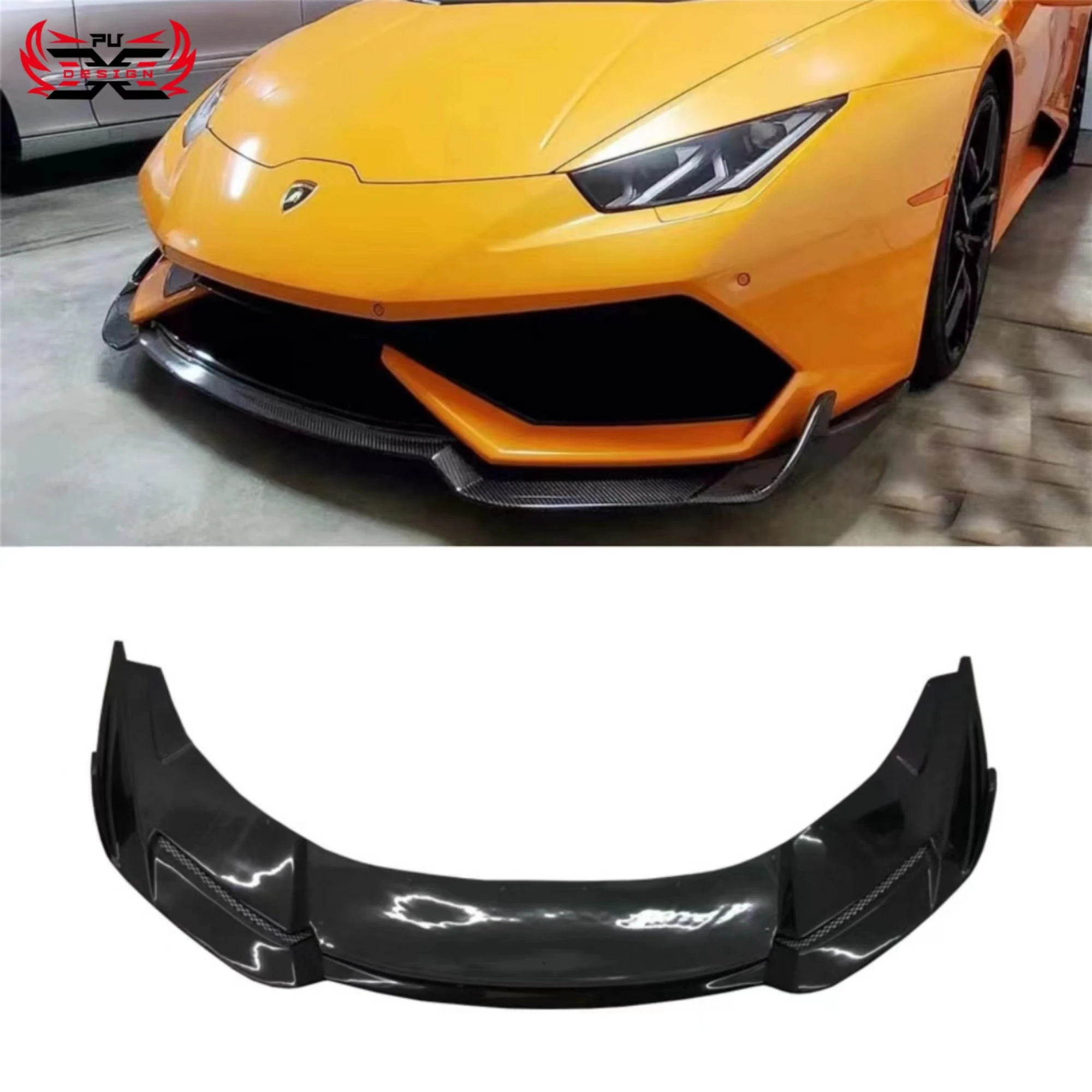 

For Lamborghini Huracan LP610 LP600 LP580 RZ Style Carbon Fiber Front Lip Front Bumper Chin Lip Spoiler Lips Body Kit