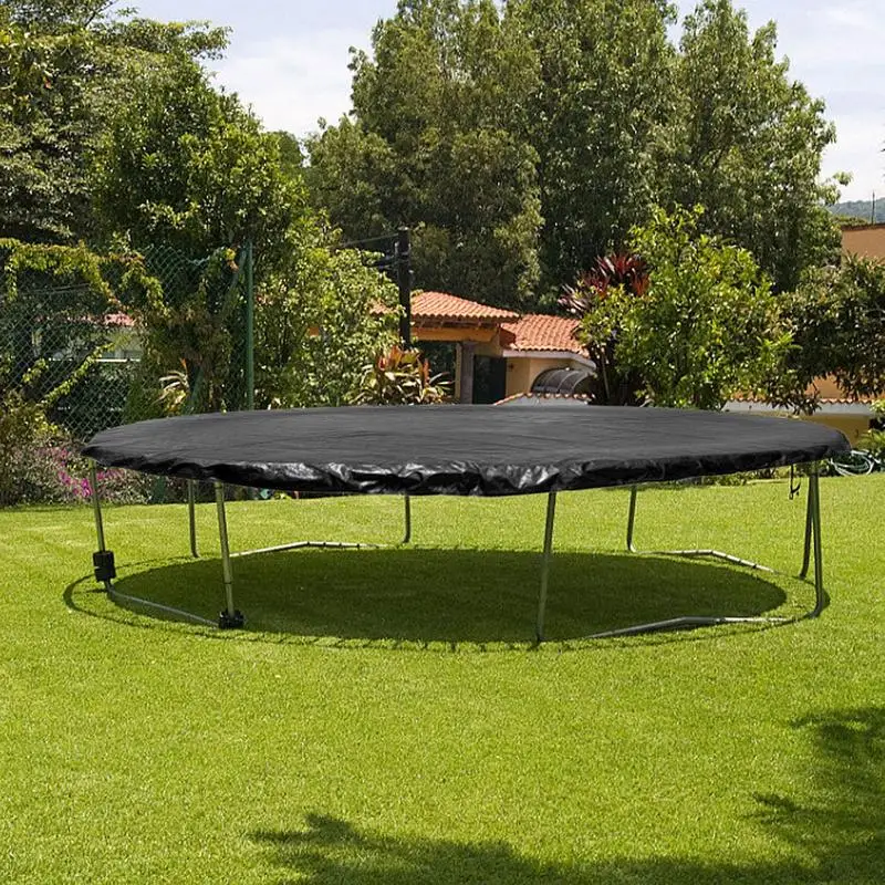 8/10/12/13 Feet Trampolines Cover Rainproof UV Resistant Dustproof Waterproof Wear-resistant Round Trampoline Protective Cover