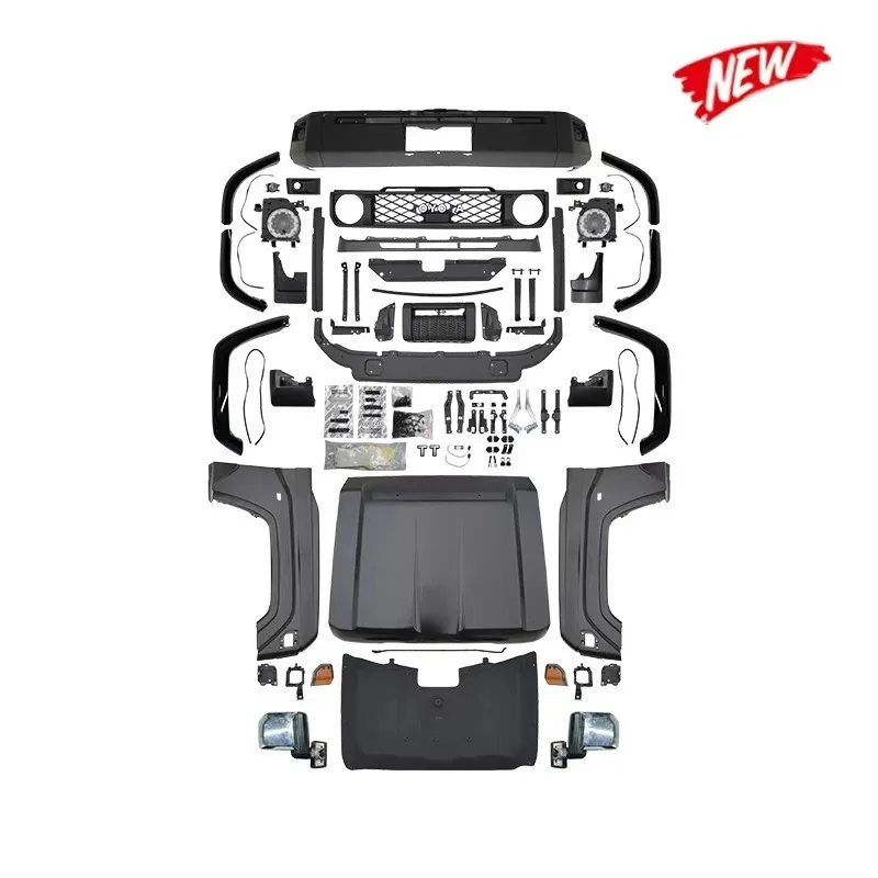 

Factory Style Front Bumper Upgrade Kit for Land Cruiser FJ70/76 (2002-2022) - Headlight & Grill Included