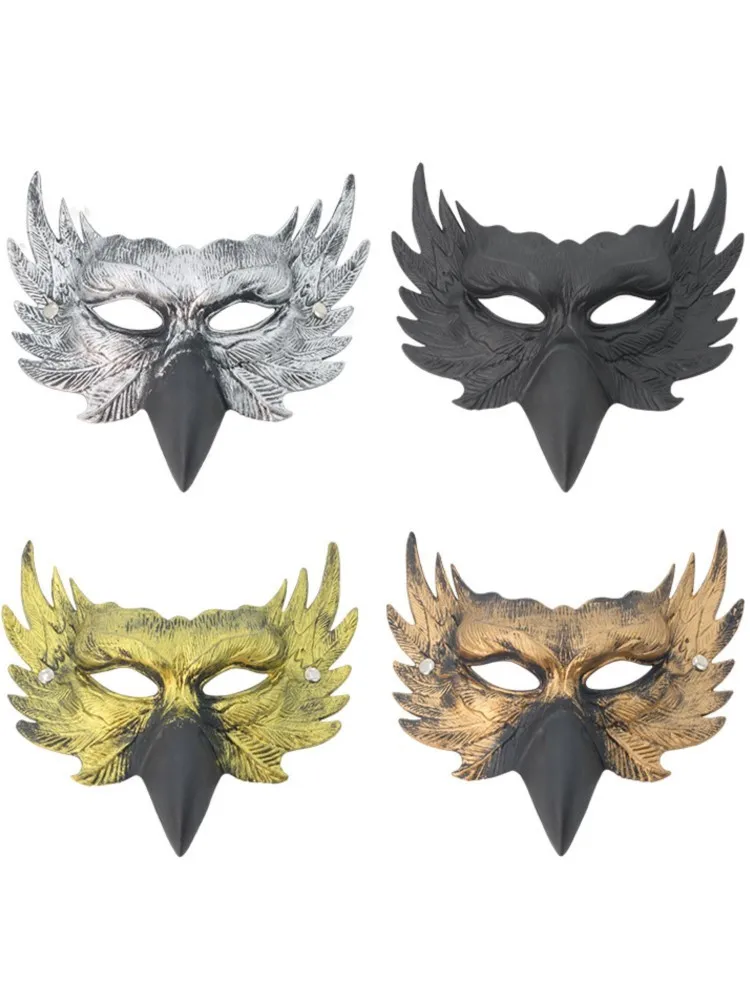 Maska na oczy Sexy Pióra Wodny Dziób Wenecka Maskarada Bal Halloweenowy Przebranie Kostium Rekwizyty Damska Męska Maska na Twarz