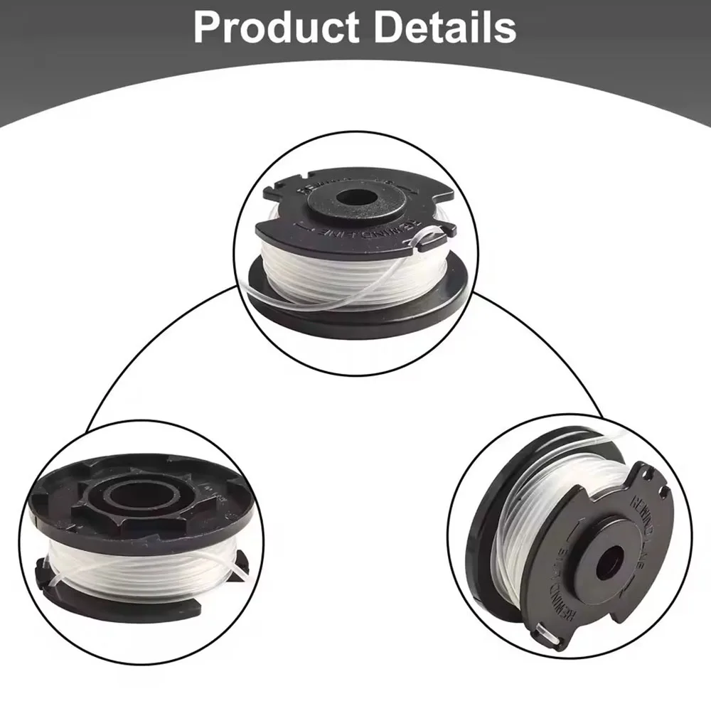 Cutting Line Reel for Lawnmower, 1/3/6pcs, 1.65mm, 5 Meters, Nylon Wire for Lawnmower, GE-CT, 18/28 Li/18/28 Li TC