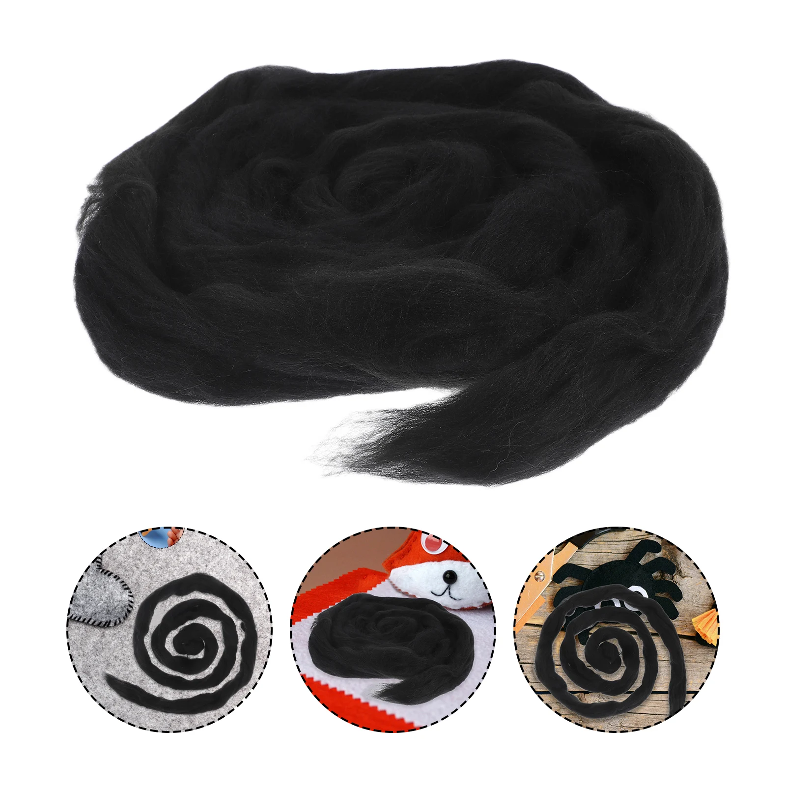 

Needle Felt Material Bag Crafts Soft Wool for Felting Manual Weaving Yarn Handmade Supplies DIY Projects Chunky
