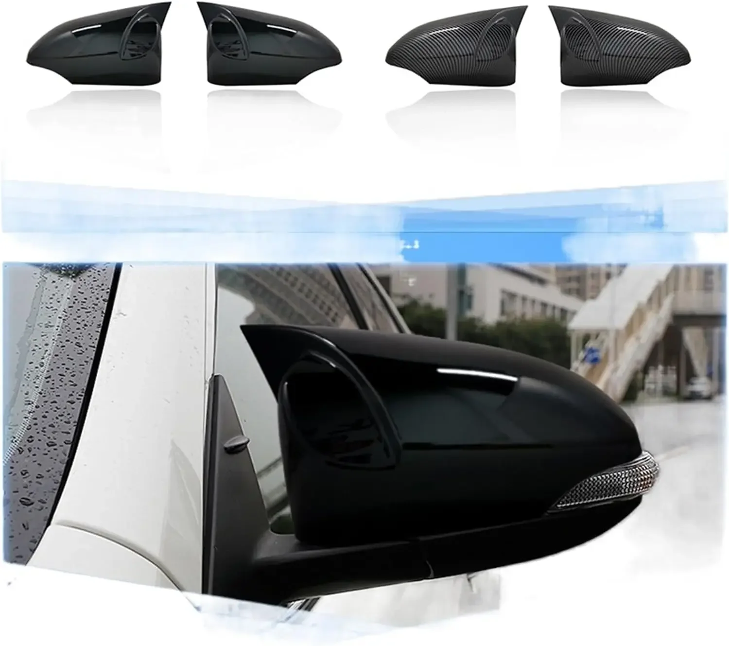 

2PCS Rearview Side Mirror Covers For Toyota CHR C HR C-HR 2017-2021 For Toyota Corolla 2014-2017 Cap Rear View Mirror Cover