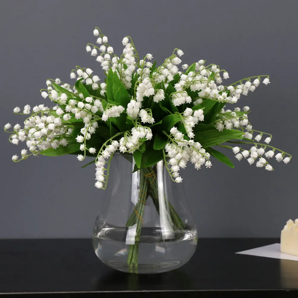 

12Pcs Beautiful Lily of The Valley Faux Flowers for Office Store Decor DIY Projects Lily of The Valley Bulbs