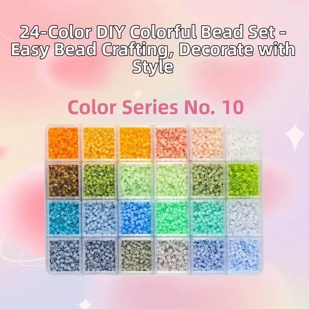 2,6mm Perler Hama Beads Set Handgemachtes Bastelset Deko DIY Puzzle 3D Puzzle-Perlen 24 Farben Premium Kleine Bohnen-Hama-Perlen Box – Detail 5