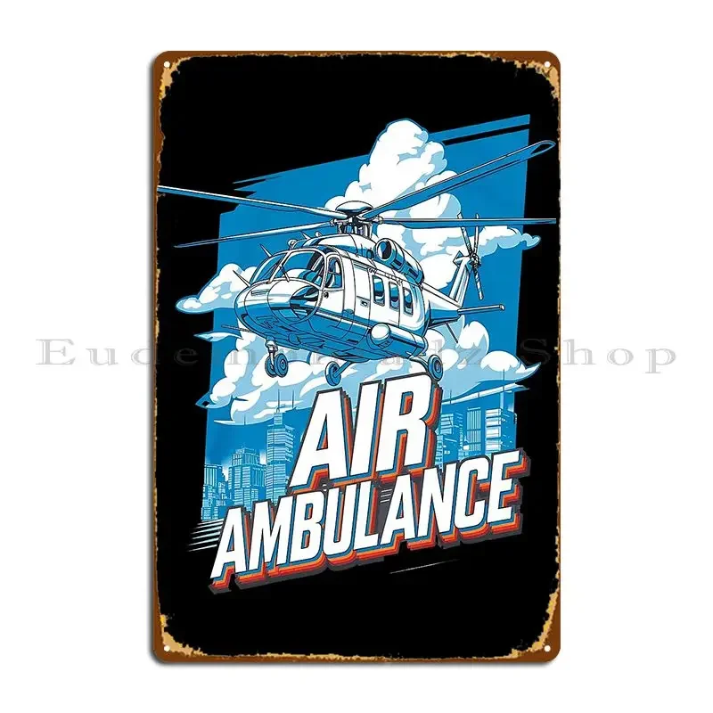 Air Ambulance Metal Plaque Poster Print Cinema Wall Decor Cinema Kitchen Tin Sign Poster