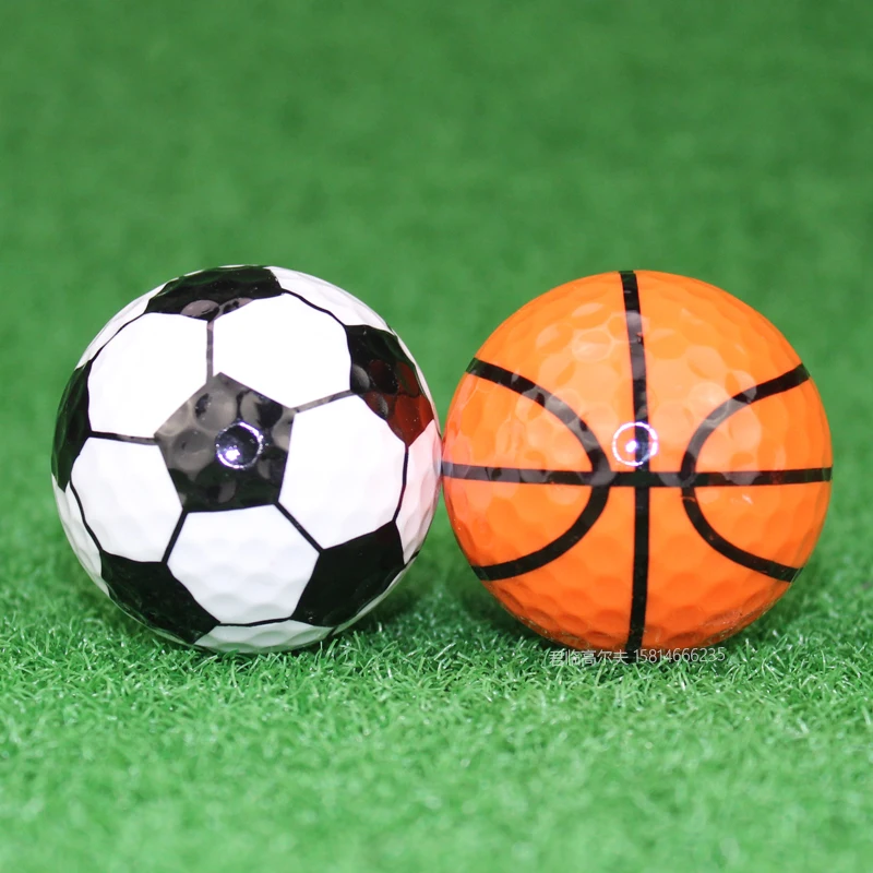 Colorful Golf Balls Set - Six Different Sport Patterns 6 Pieces per Lot for Fun Outdoor Games