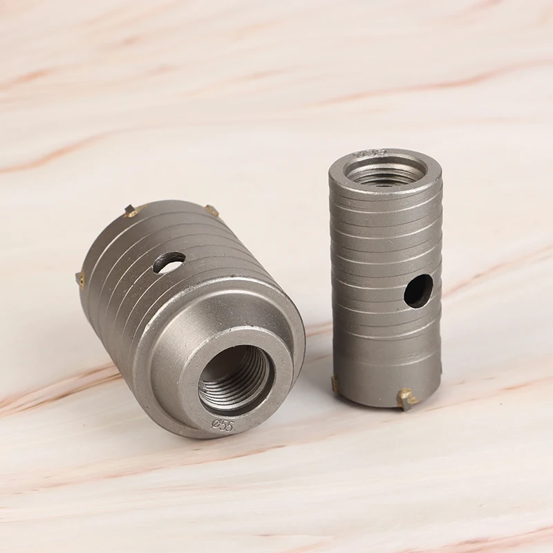 Drilling Crown For Concrete Wall Hole Saw Hammer Drill Bit Set With Shaft Cement Tool
