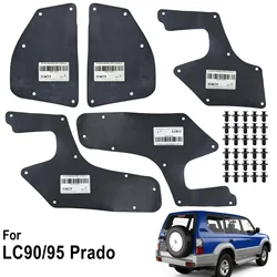 5X For Toyota Land cruiser Prado Colorado J90 1996-2002 Inner Fender Seals Engine Splash Shields Liner Apron Rubber Guard Clips