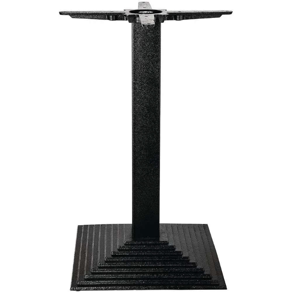 

Sturdy Adjustable Height Cast Iron Square Table Base - Ideal for Indoor & Outdoor Settings, 720x425mm