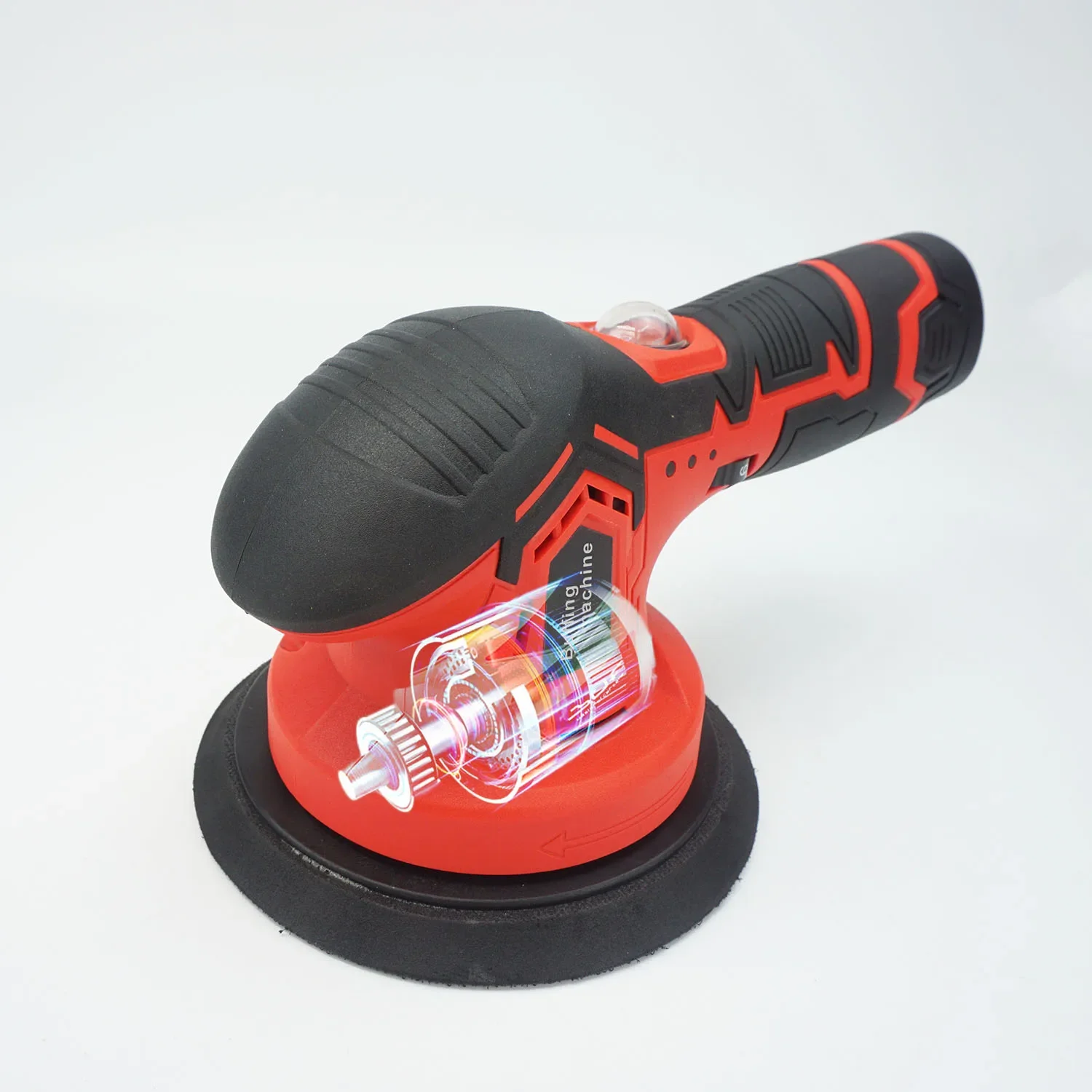 Polidor de carro excêntrico elétrico 12V, máquina de polimento de 6 polegadas, acessórios para carro