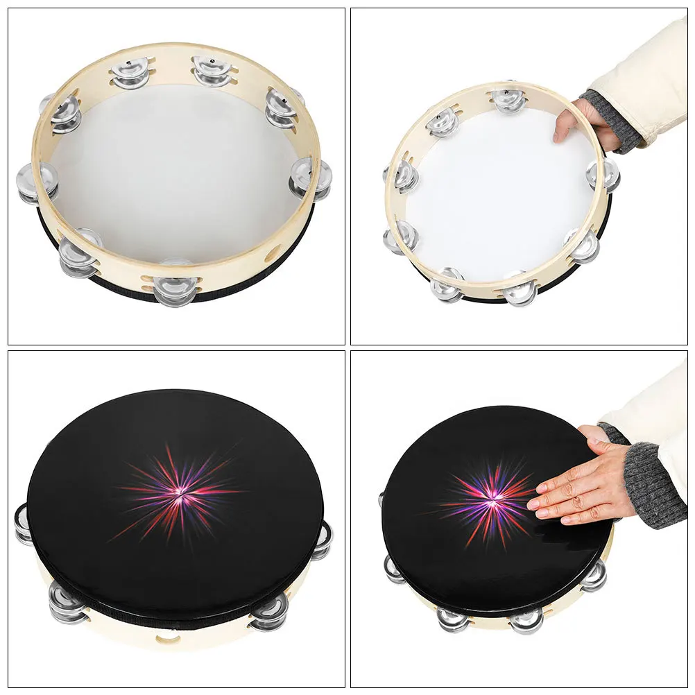 

Double Row Handheld Tambourine Easy to Play No Skill Required Ideal for Musical Development Sensory Play Birthday Party