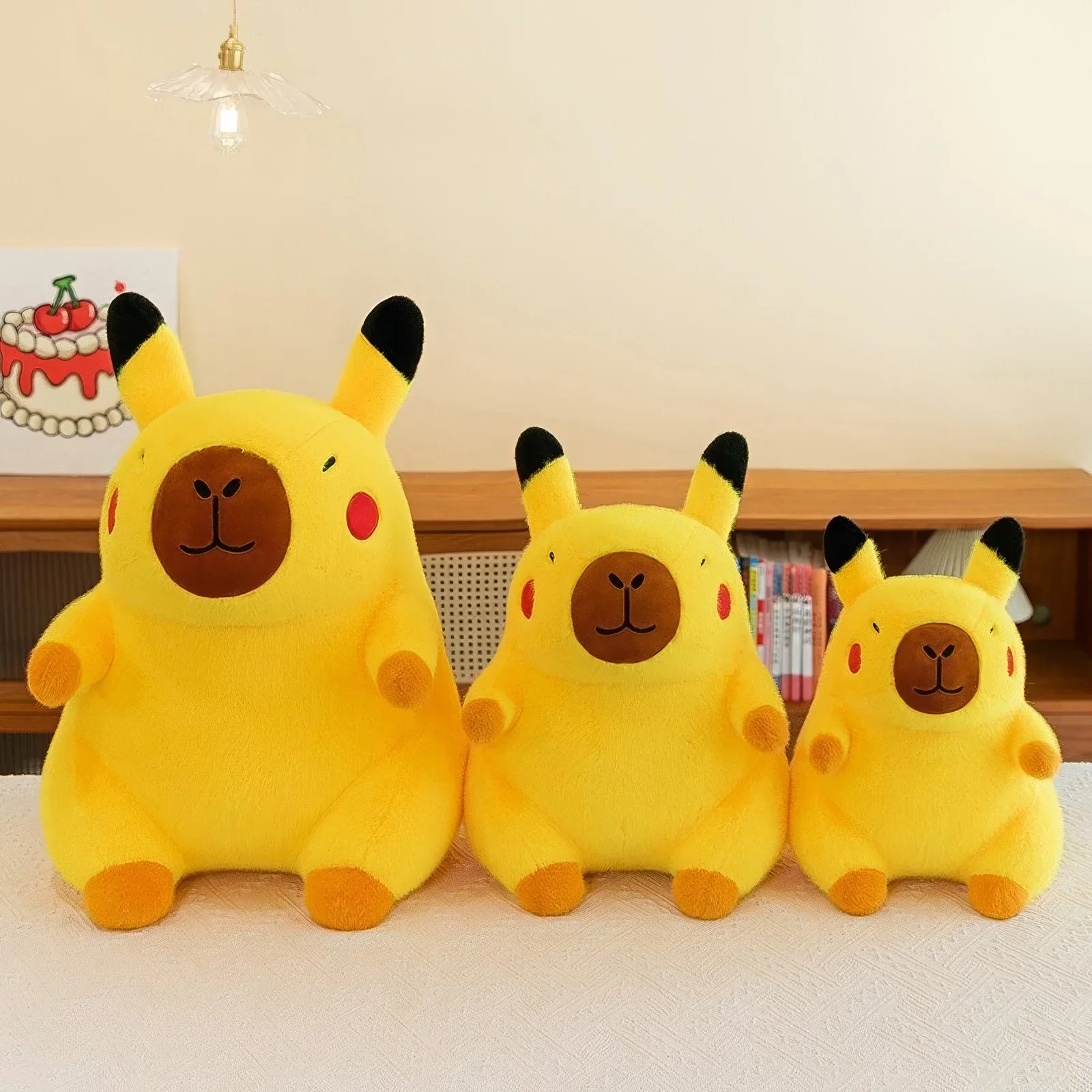 50cm Cute Lifelike Capybara Plush Toy Kawaii Transform Simulation Animal Soft Stuffed Doll Pillow Big Size Kids Birthday Gift