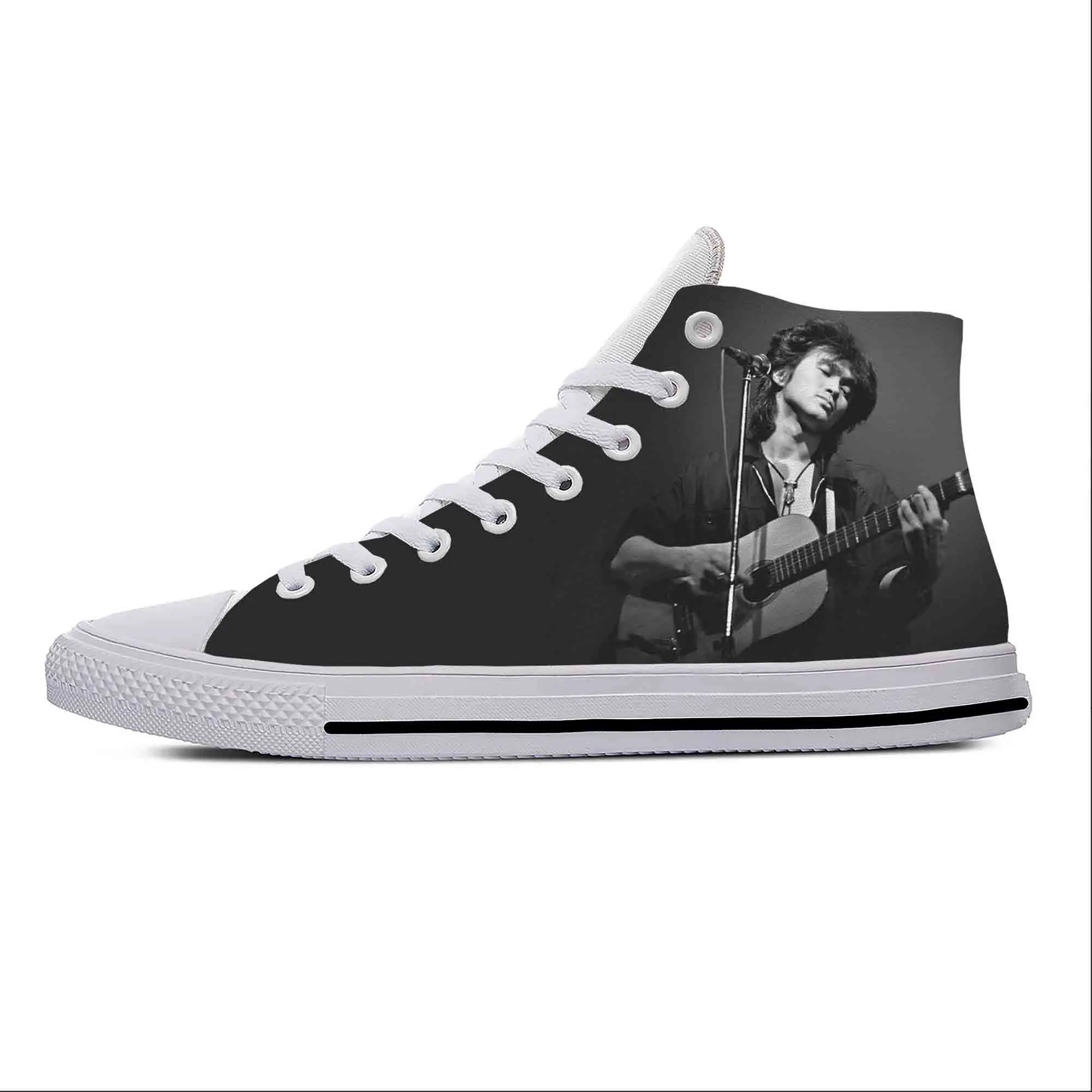 Viktor Tsoi Kino Russian Rock Band Music Hot Casual Shoes High Top Lightweight Board Shoes Breathable Men Women Latest Sneakers