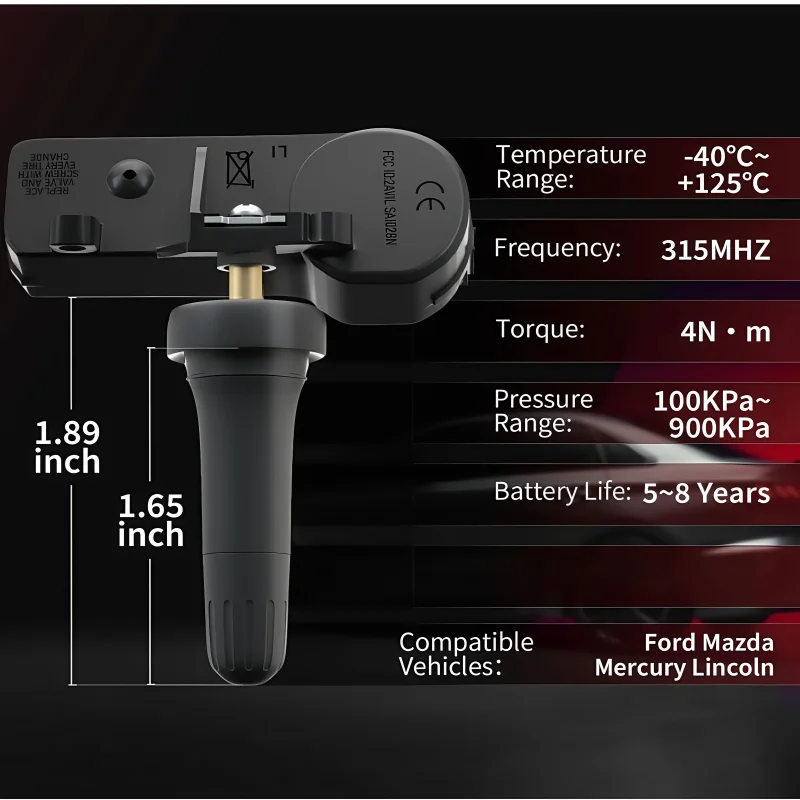 4 шт. 315 МГц TPMS датчик контроля давления в шинах 6F2Z1A189A для Ford Lincoln