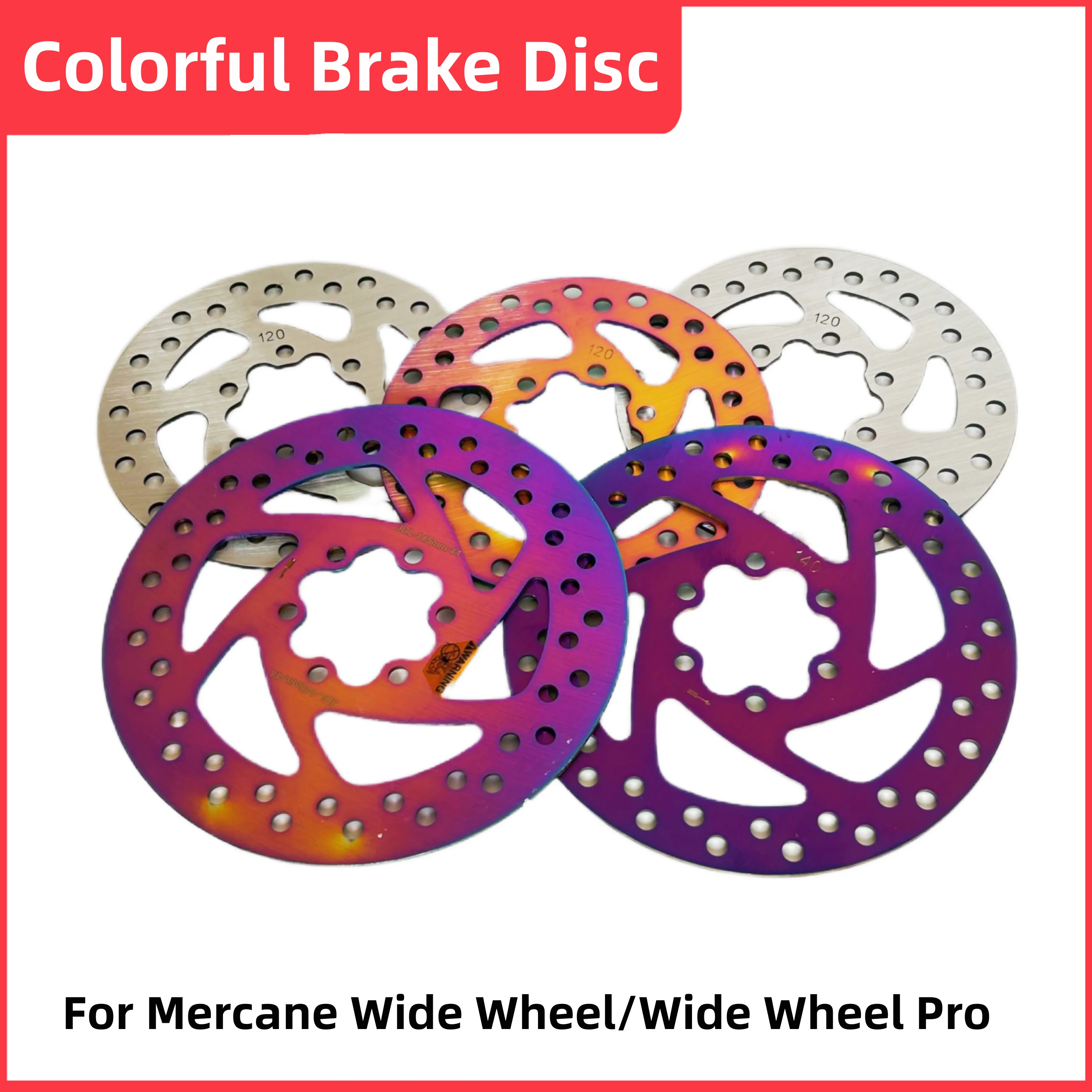 120、140、145MM Colorful Brake Disc for WideWheel Pro Ninebot F20 KUGOO SPEEDWAY ZERO10 Electric Scooter Kaabo Mantis Brake Spare