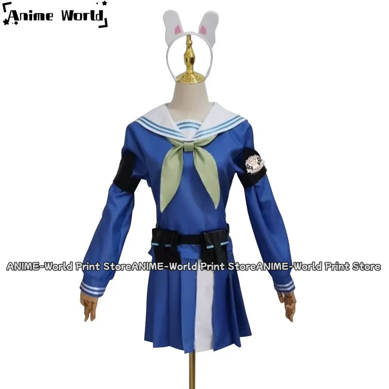 

Blue Archive Kasumizawa Miyu Cosplay Costume Anime Tsukiyuki Miyako Wome Tops Skirt Tie Stockings Headwear Clothing Full Outfit