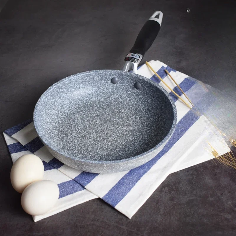 

stone flat bottomed non frying 20cm small frying pan 26cm 28cm large deep frying non