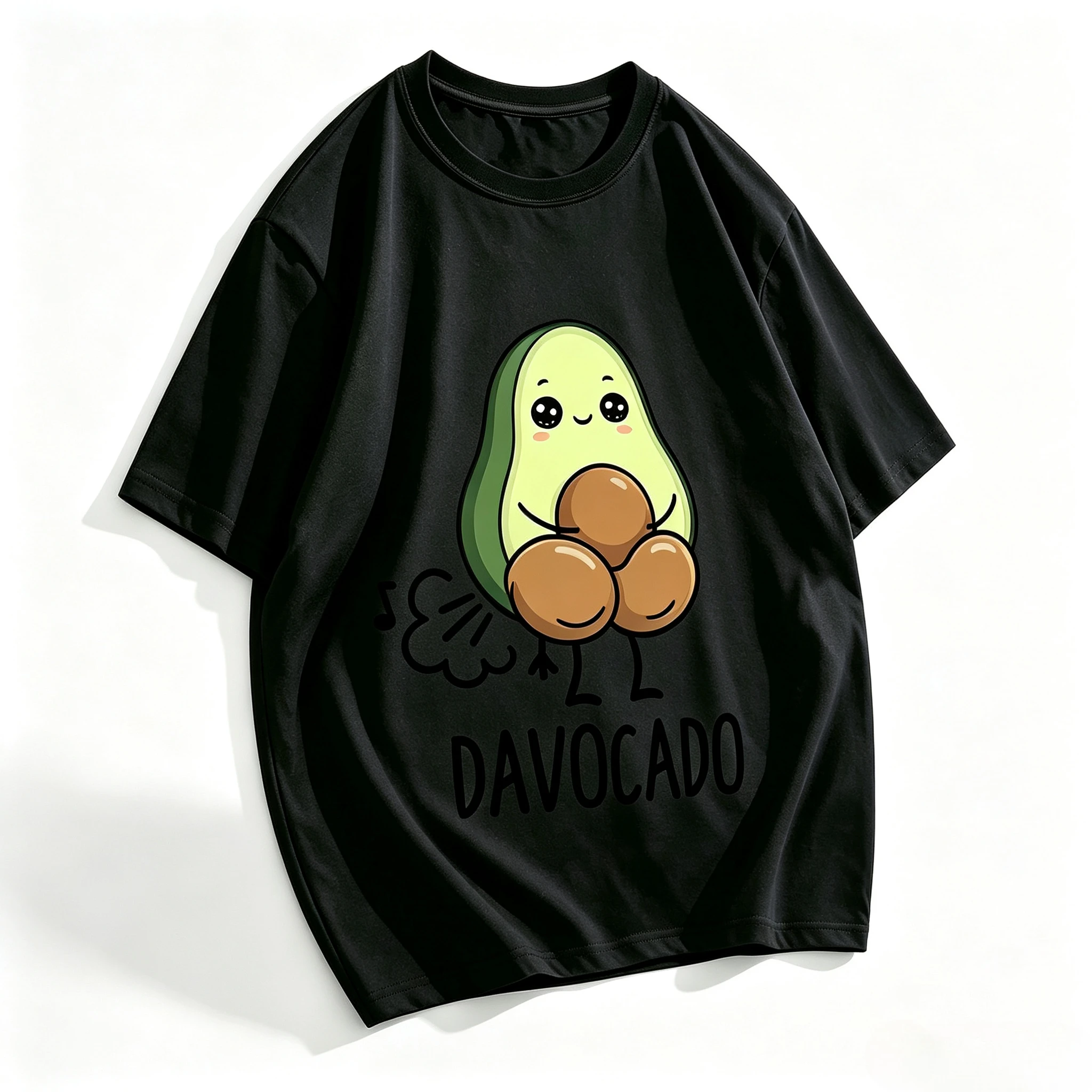 Funny Dadvocado Avocado Print T-Shirt For Men 100% Cotton Casual O-neck Short Sleeve Tee Dad Joke Gift Tops