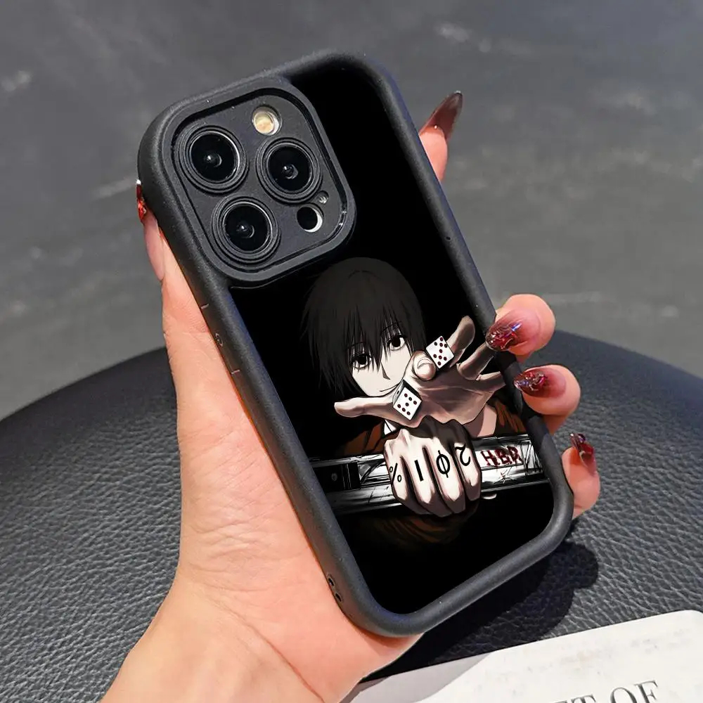 

Sakamoto Days Nagumo Phone Case for iPhone 17 16 15 14 13 12 11 Air Pro Max Plus Black Soft TPU Shockproof Cover