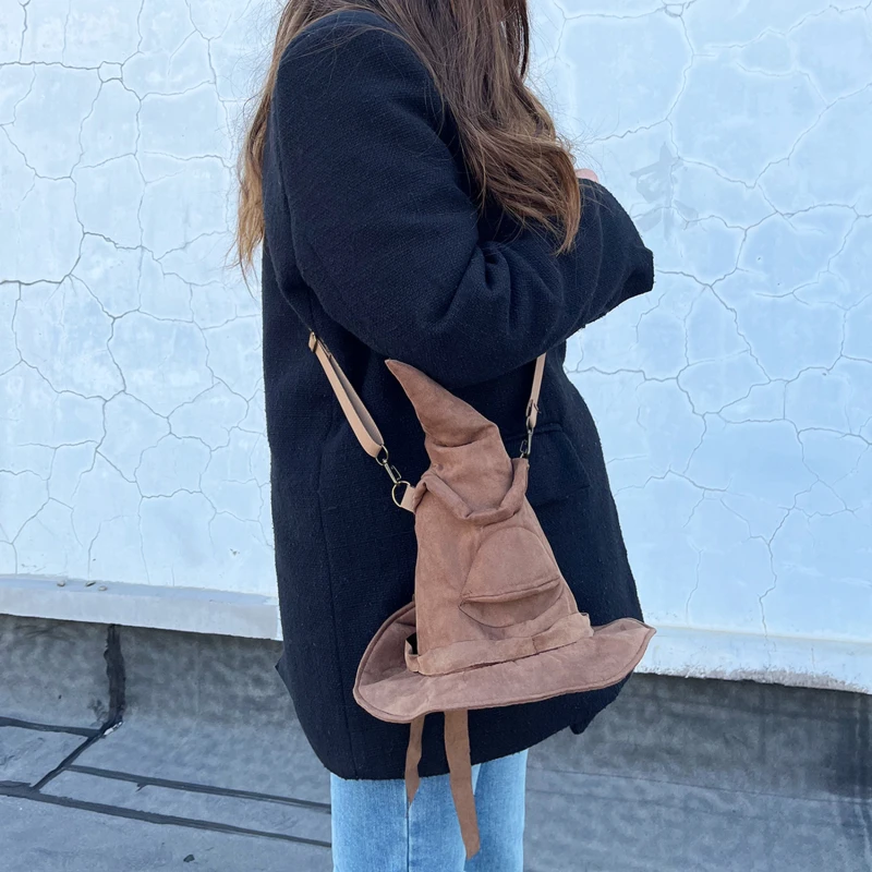 

Коричневые шляпы ведьмы и волшебники, головные уборы на Хэллоуин, аксессуары для костюмов для косплея, аксессуары для взрослых, карнавал для друзей, Рождество