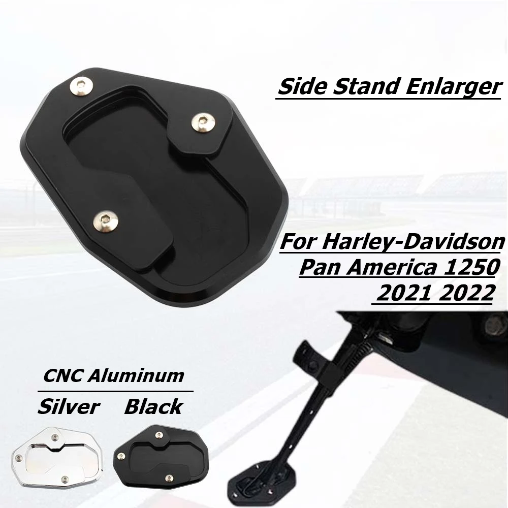 For Harley-Davidson Pan America 1250 PA1250 RA1250S Pan America Motorcycles Side Stand Enlarger Plate Kickstand Extension