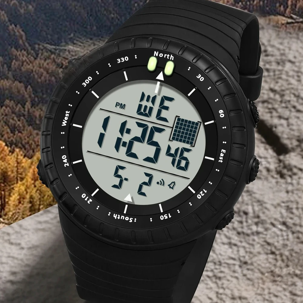 SANDA 6256 Nouvelle montre électronique de sport pour homme, mode tendance, réveil LED, multifonctionnelle, lumière nocturne, étanche, Reloj Hombre