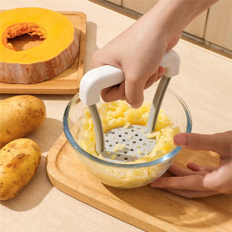 Kitchen Gadgets To Have - 【Must-Haves】Manual Potato Masher Garlic Press Kitchen