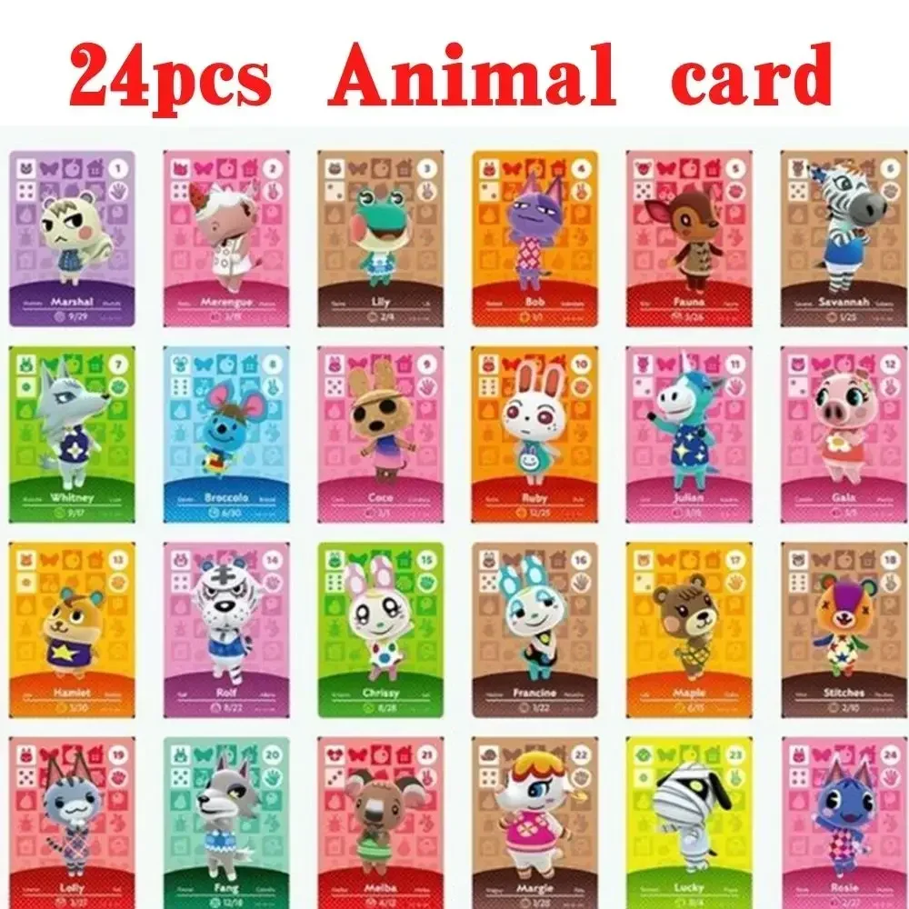 Hot Game Animals Crossing New Horizons Amiibo Card Ankha Marshal Maple NS Switch 3DS Game Set Mini NFC Cards Series 1 2 3 4 5