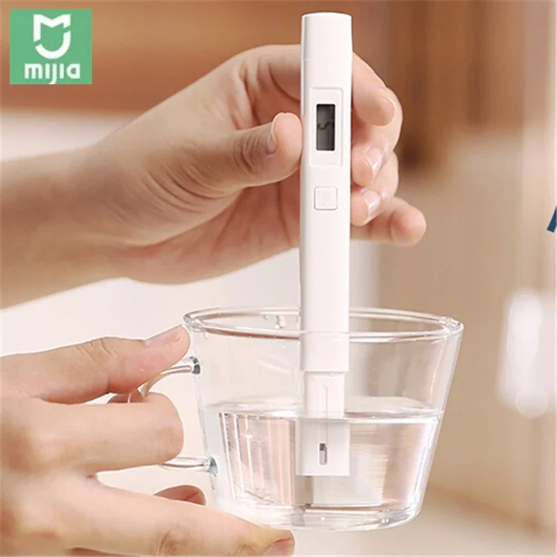 Con batería Xiaomi TDS pluma de prueba de agua IPX6 probador impermeable medidor de detección portátil herramienta de medición de calidad de alta precisión