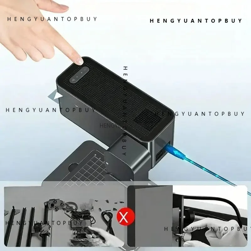 Small Fully Automatic 3D        Engraving Machine Desktop DIY Acrylic Leaf Marking Tool