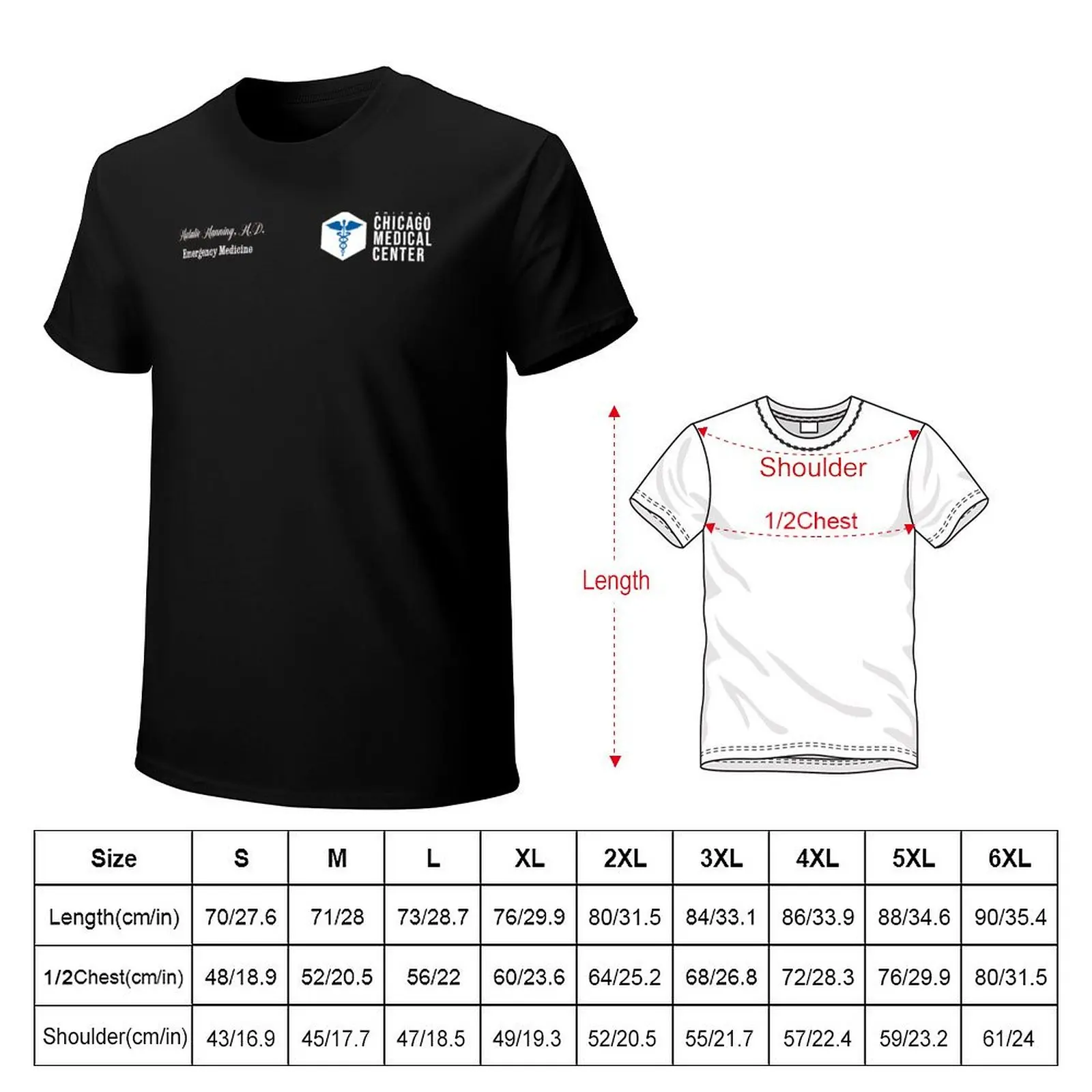 CHICAGO MED - NATALIE MANNING - SCRUBS - EMERGENCY MEDICINE T-Shirt cotton t shirt man T-Shirt