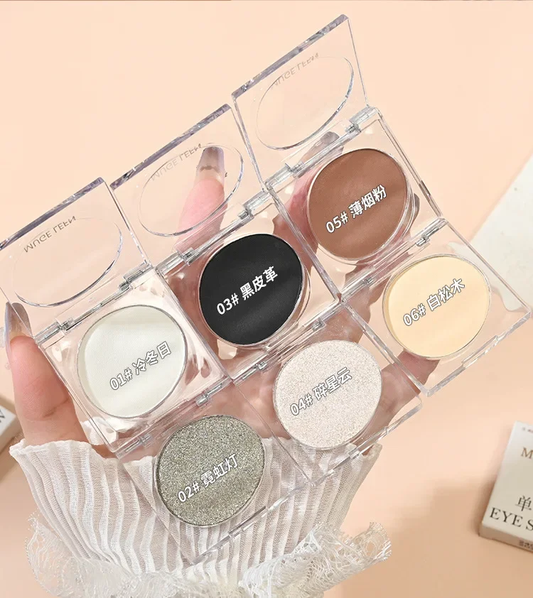 モノクロアイシャドウ ファイングリッター パウダーソフトワックスハイライト ブライトニング モノクロ多機能アイシャドウ