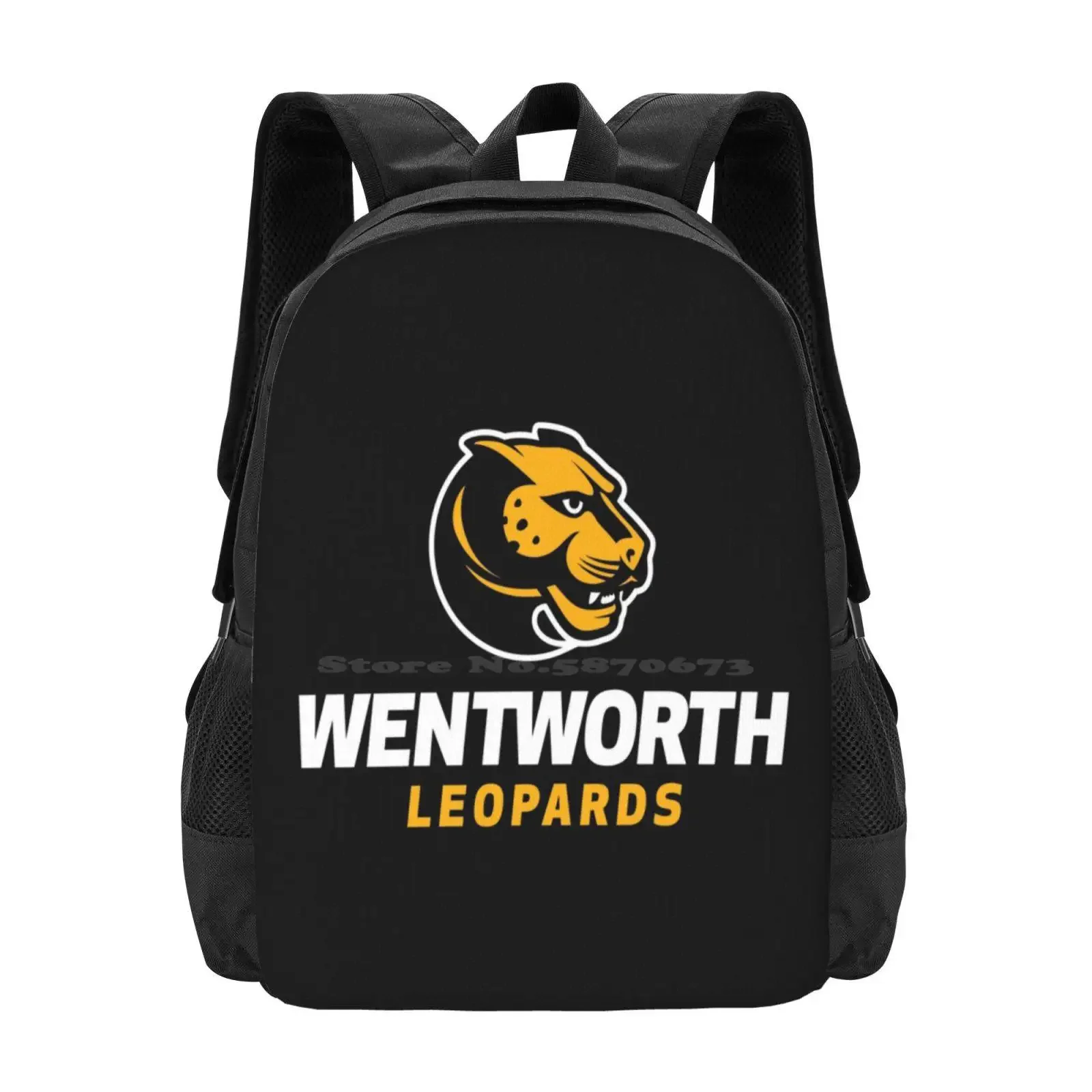 

Wentworth Institute Of Technology Hot Sale Schoolbag Backpack Fashion Bags Sport League Tournament Play Icehockey Wentworth