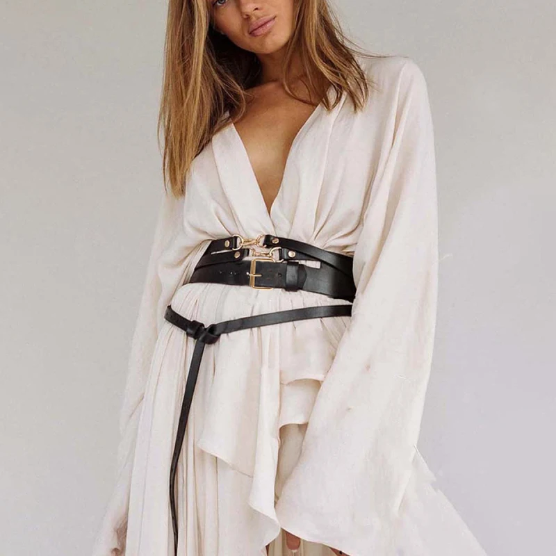 

Women's PU Leather Body Harness Vintage Belt Adjustable Punk Style Suitable for Daily Wear