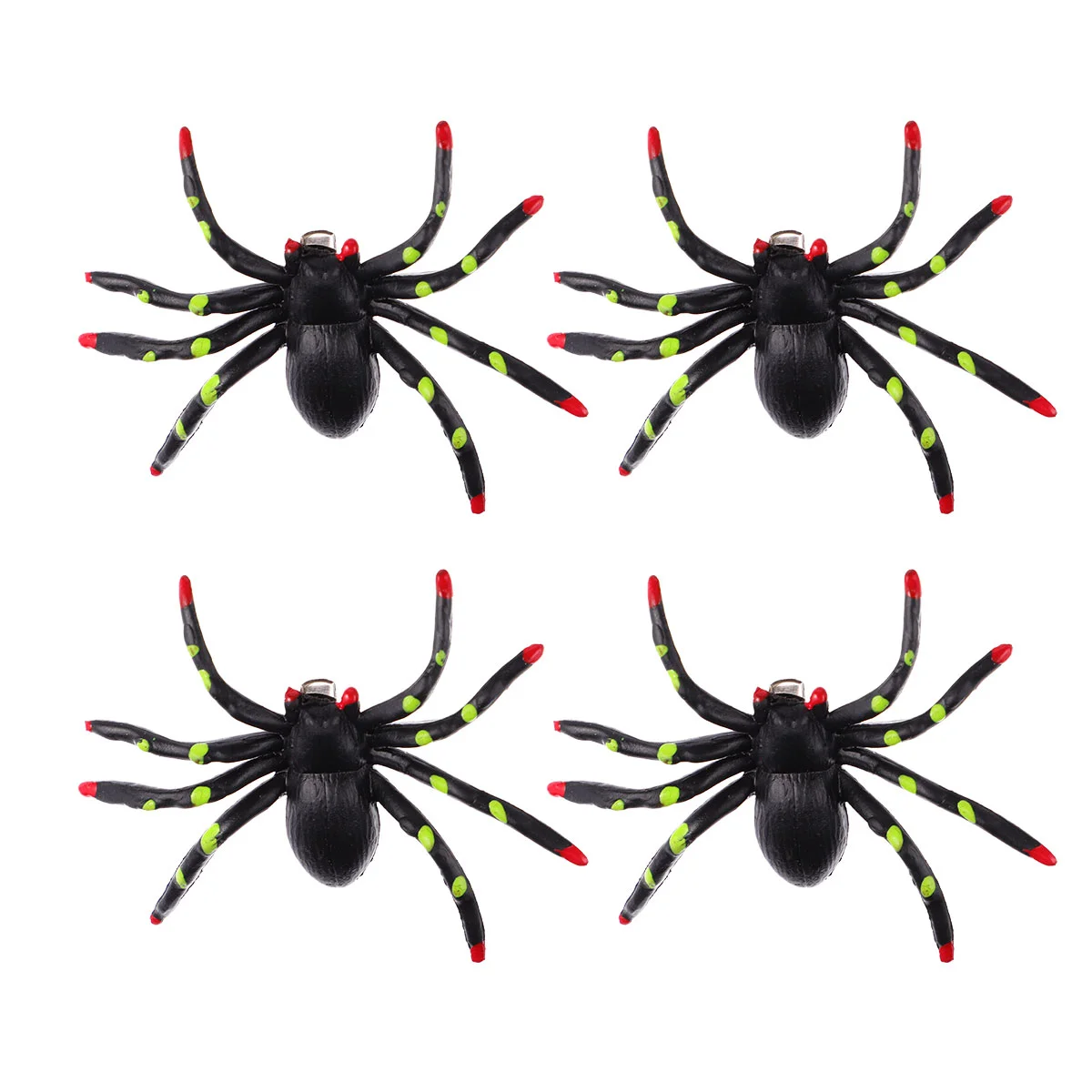 

4 Pcs Spider Hairpin Clip for Halloween Barrettes Lolita Plastic Hairpins Headdress Miss