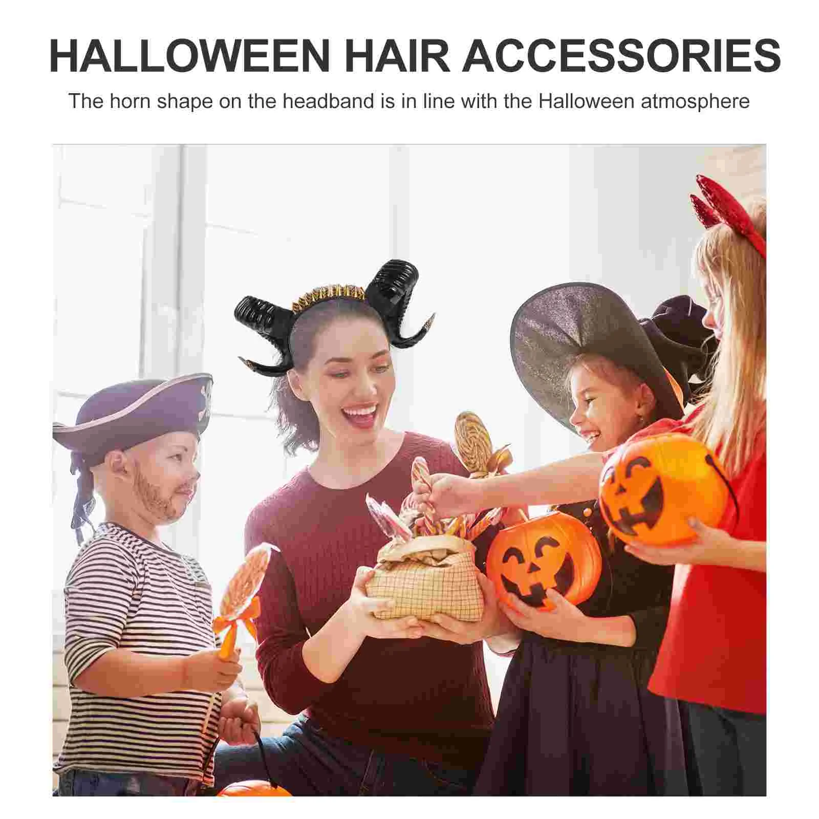 Trompet Klauw Hoofdband Man Halloween Decor Hoorns Leuke Plastic Grappige Os Haar Hoepel Schapen