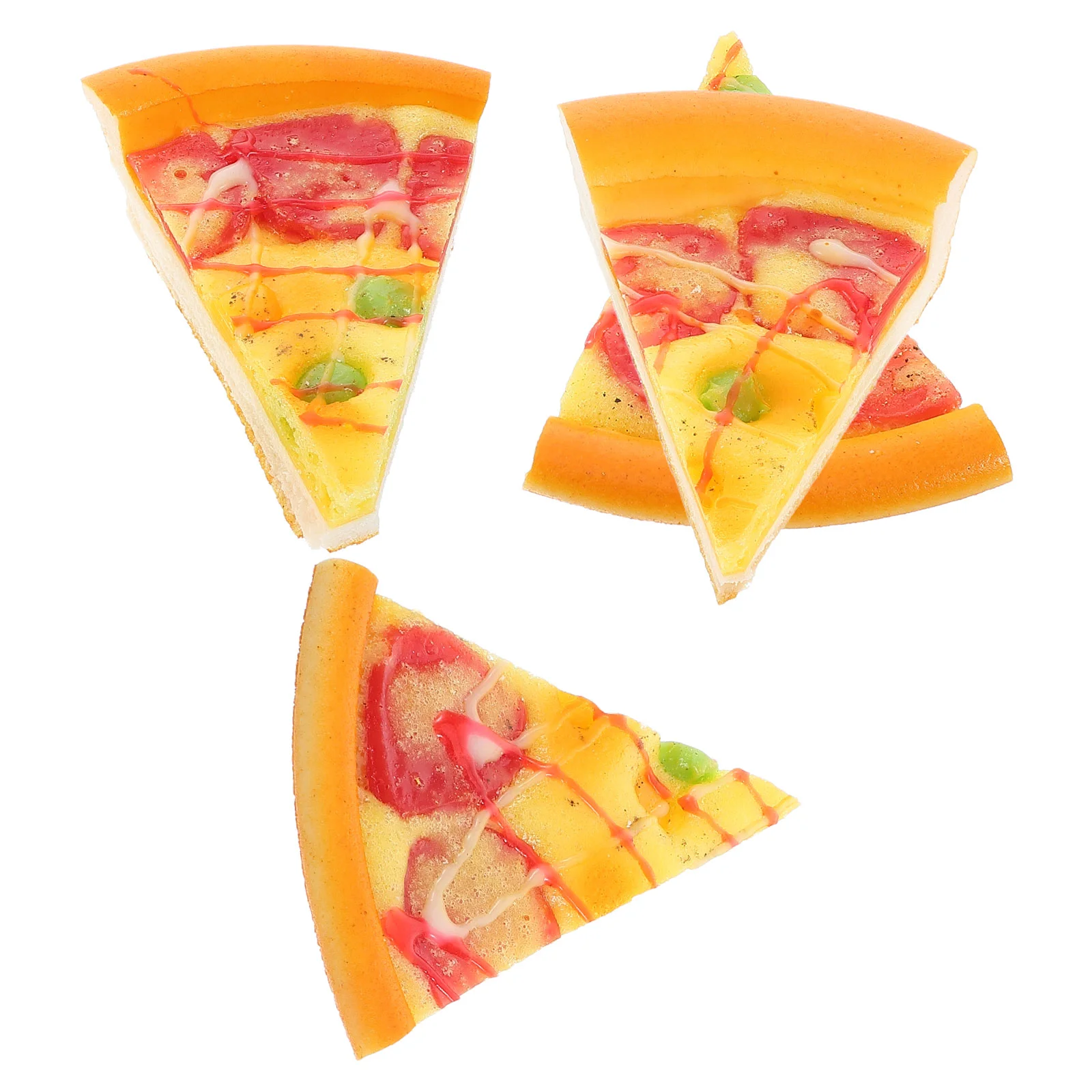 

4 Pcs Simulation Cheese Pizza Model Play Food Toy Realistic Decor Pretend Play Kitchen Kids Toy Fake Bread Props Educational Fun