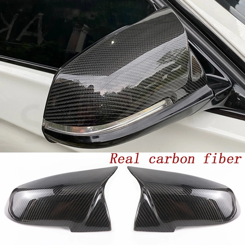 

Real Carbon Fiber Car Rear View Mirror Cover Cap For Bmw F20 F22 F30 F31 F32 F33 F36 F34 F35 I3 I3s x1 Side Mirror Cover Trim