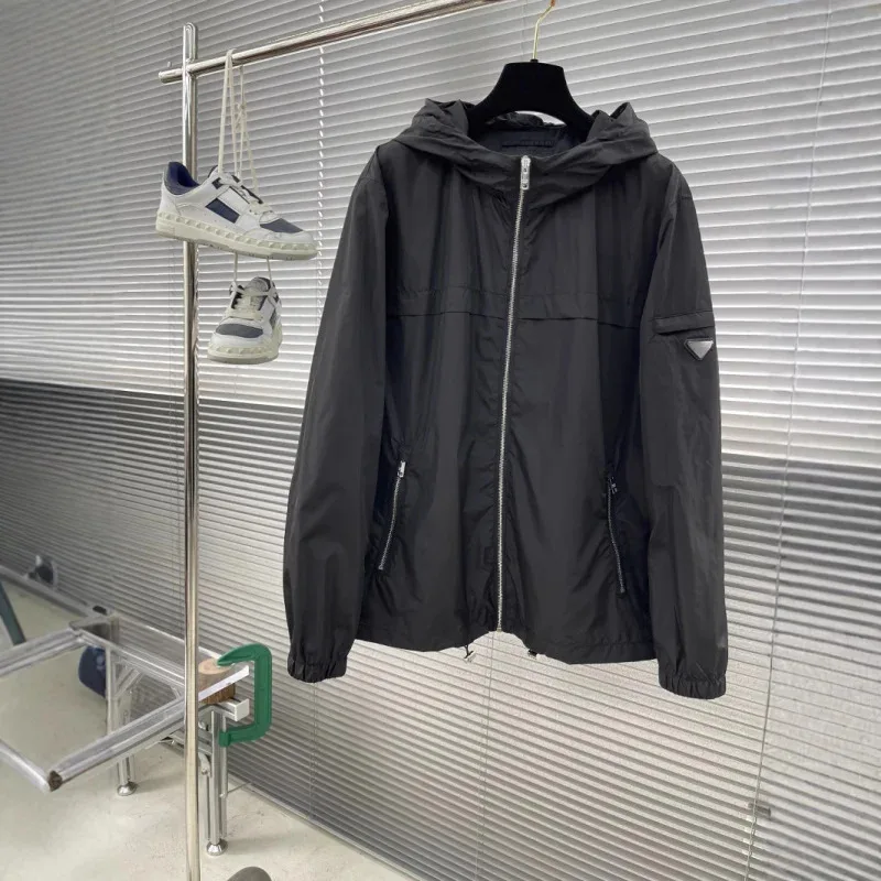 

HELLOMARCEL EU US Size High Quality Street Wear Recycled Nylon Fabric Brand Hooded Men's and Women's Coats
