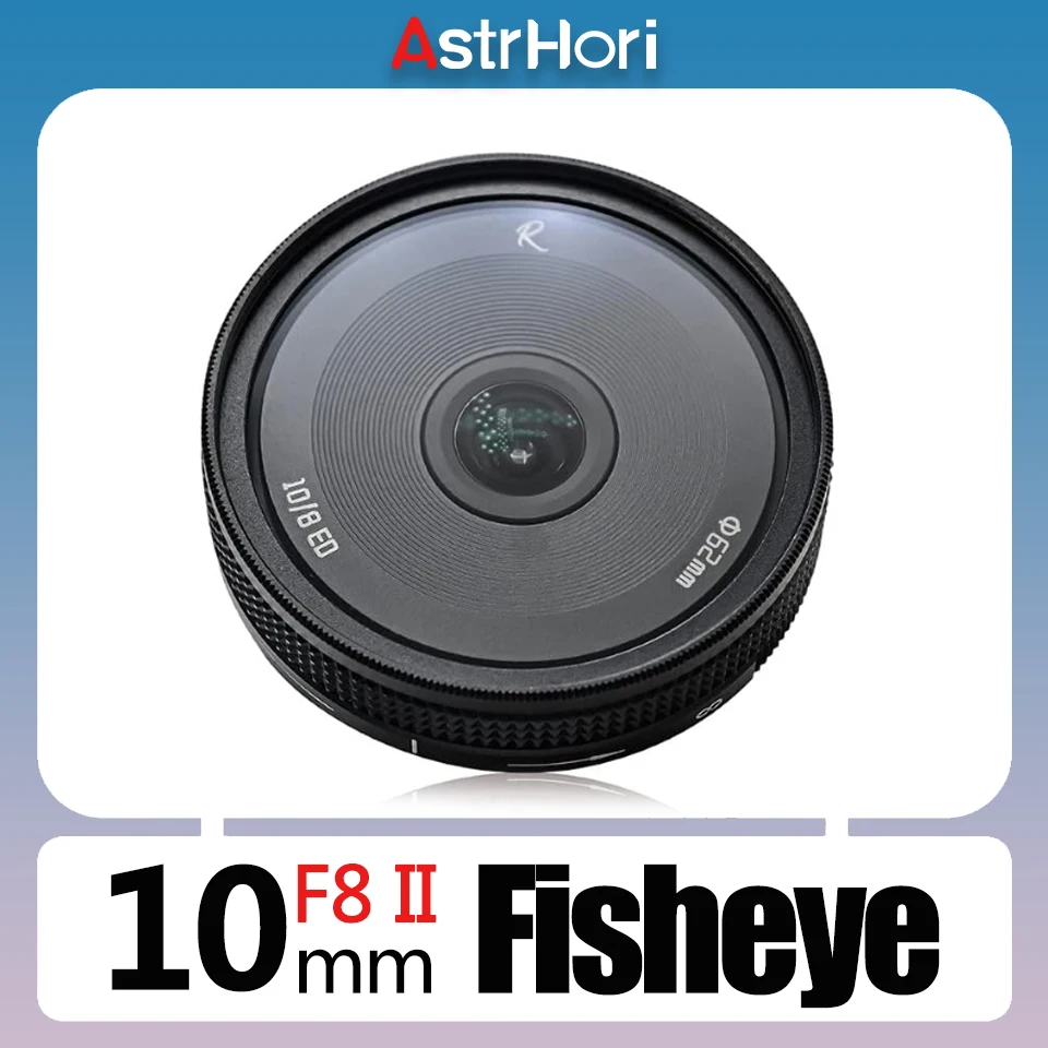 

AstrHori 10mm F8 II APS-C Manual Focus Ultra-Wide Angle Fisheye Camera Lens for Humanities Photography Sony E M43 Fuji X L-Mount