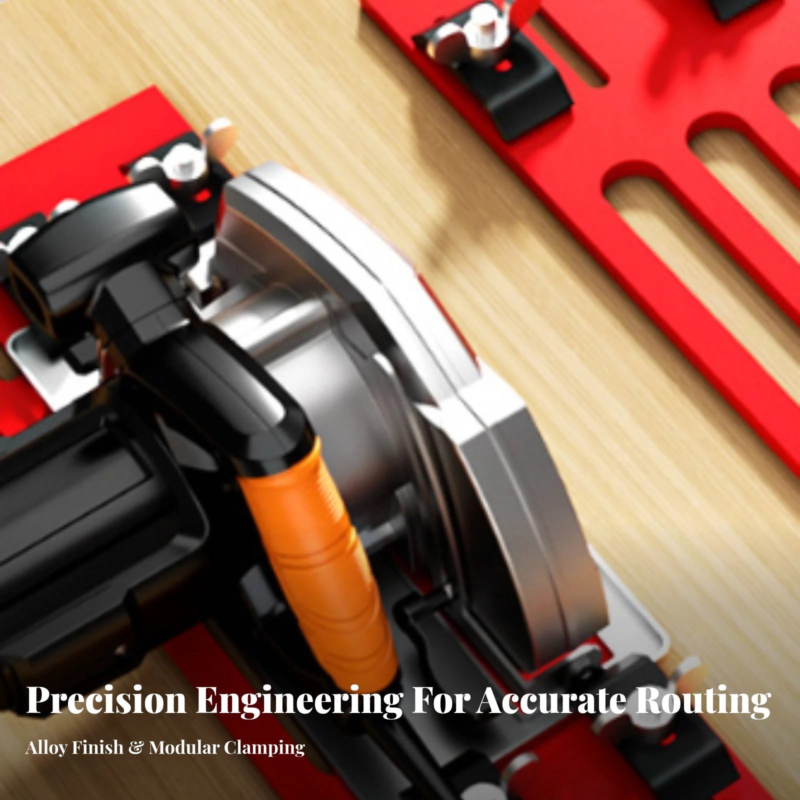 Cutting Machine Base Plate Quick-Install Base Plate with Clamping Blocks Low-Profile No-Drill for Woodworkers, Woodworking