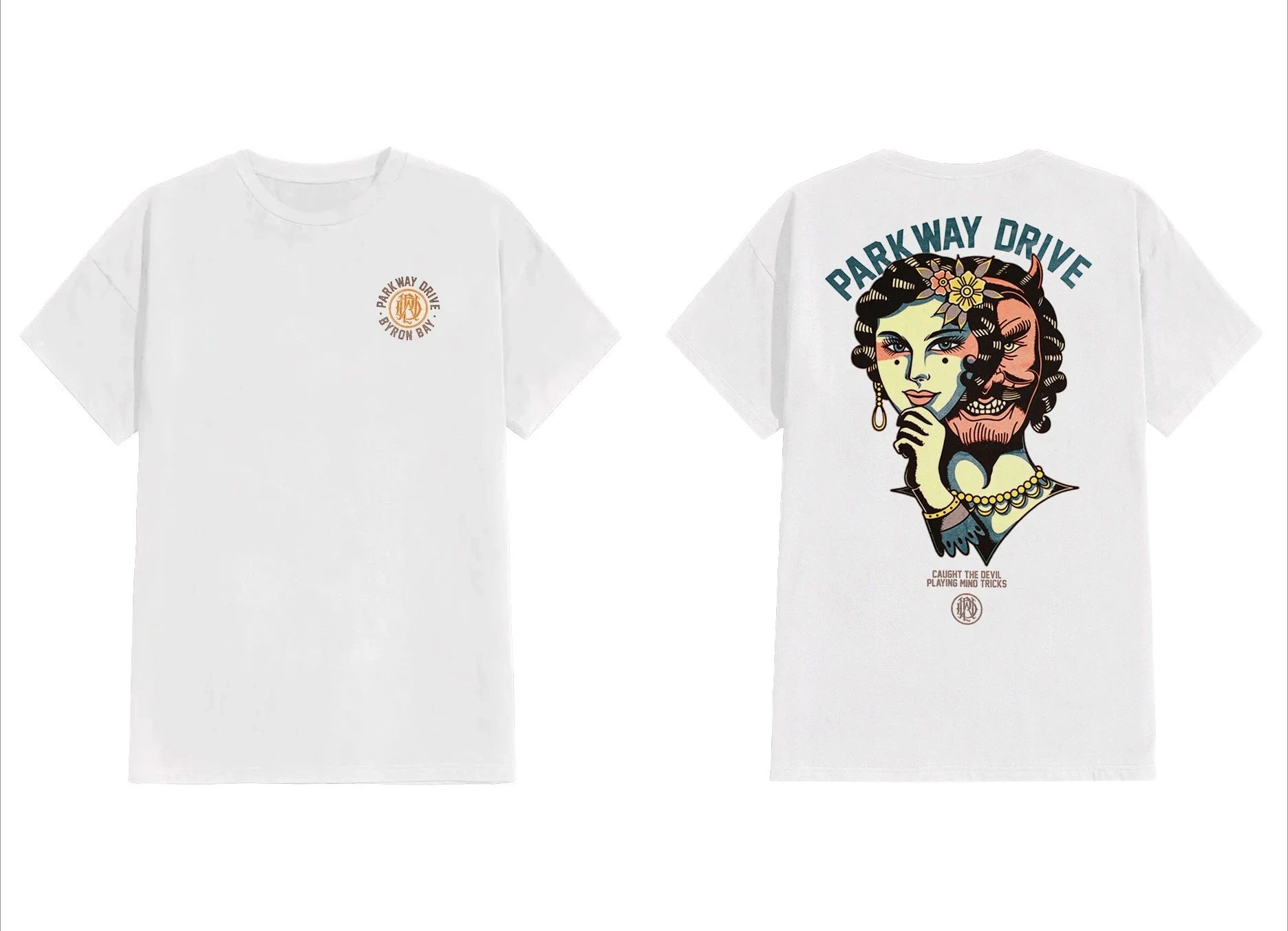 

Parkway Drive Surf Badge Fashion Graphic Printing Summer Luxury Brand Cotton Men's and Women's T-Shirts Short Sleeves