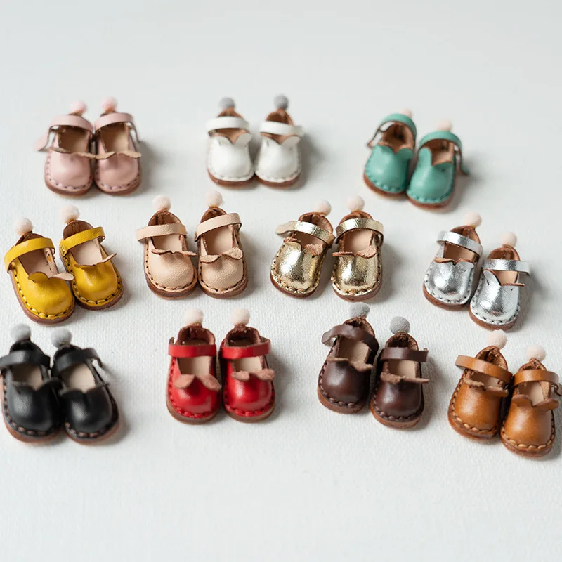 Ob22 Cow Leather Shoes Ob24 Rabbit Ears Shoes Cute Blyth Magnet Buckle Shoes For Licca Azones Ob24 Ob22 Doll Body