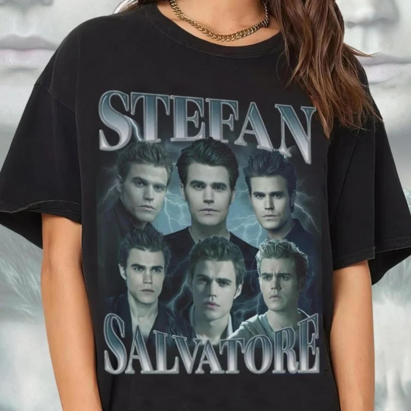 Stefan Salvator, StefanSalvator, Unisex Style Gift for Fans, T-shirt, Crew Sweatshirt, and Hooded, Vintage Homage Thicthinhichth