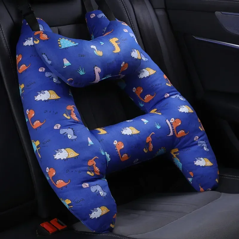 Car Nternal Sleeping Adjust Headrest Pillow H Shaped Neck Kids Pillow Protect Headrest for Car Belt /h Shape Car Pillow