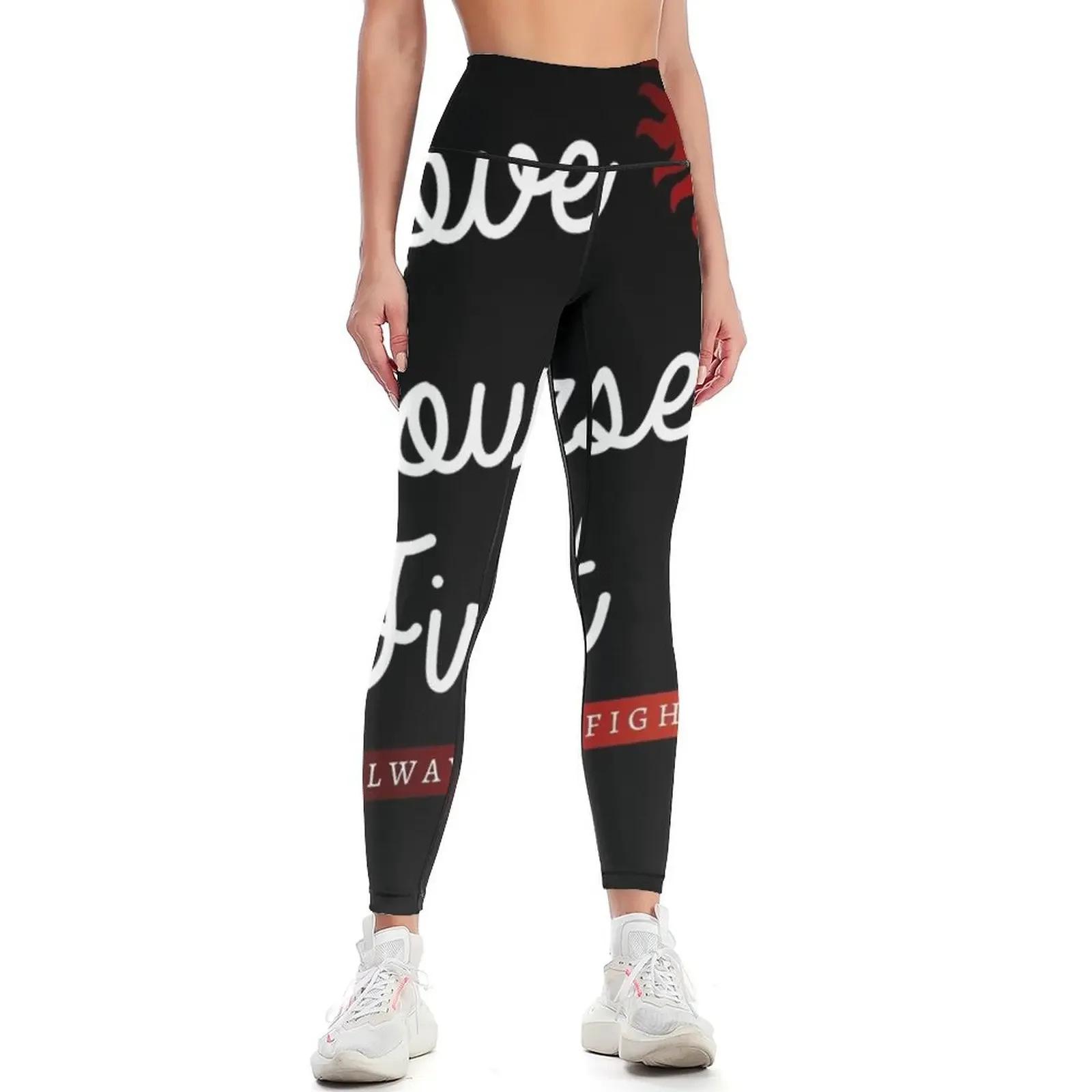 

Always Keep Fighting - Love Yourself First Leggings Fitness woman gym clothing gym womans legging gym Womens Leggings