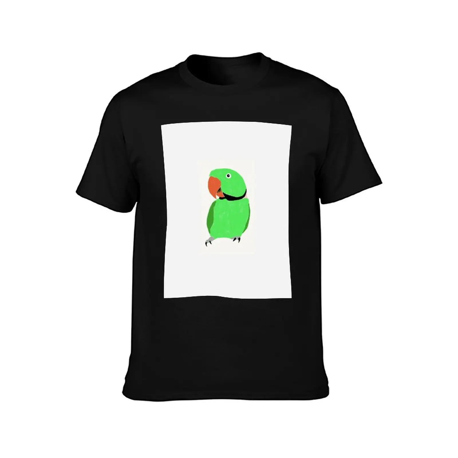 Alexandrine Parakeet 2 T-Shirt Athletic Fit Sports Short Sleeve Top T-Shirt