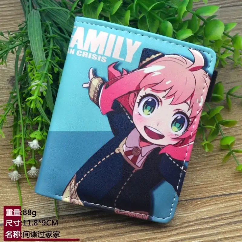 Spy X Family Short Wallet No Material Anime Cartoon Children Teen Boys Girls Middle School Students Coin Purse Card Holder Anime