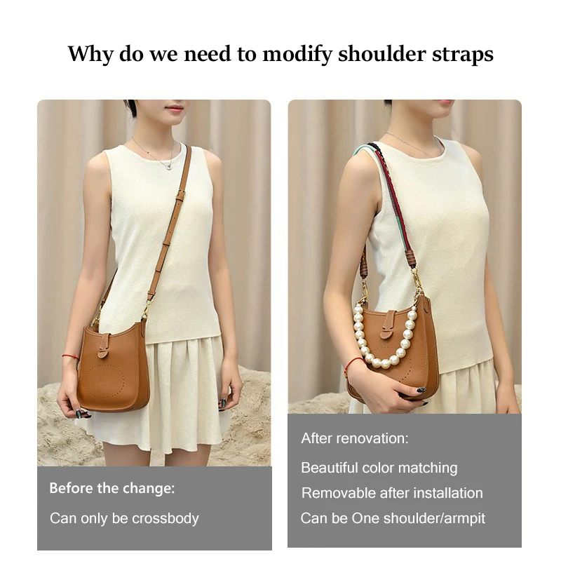 EverToner Underarm woven shoulder strap for h-evelyne bag Shoulder Strap modification bag accessories